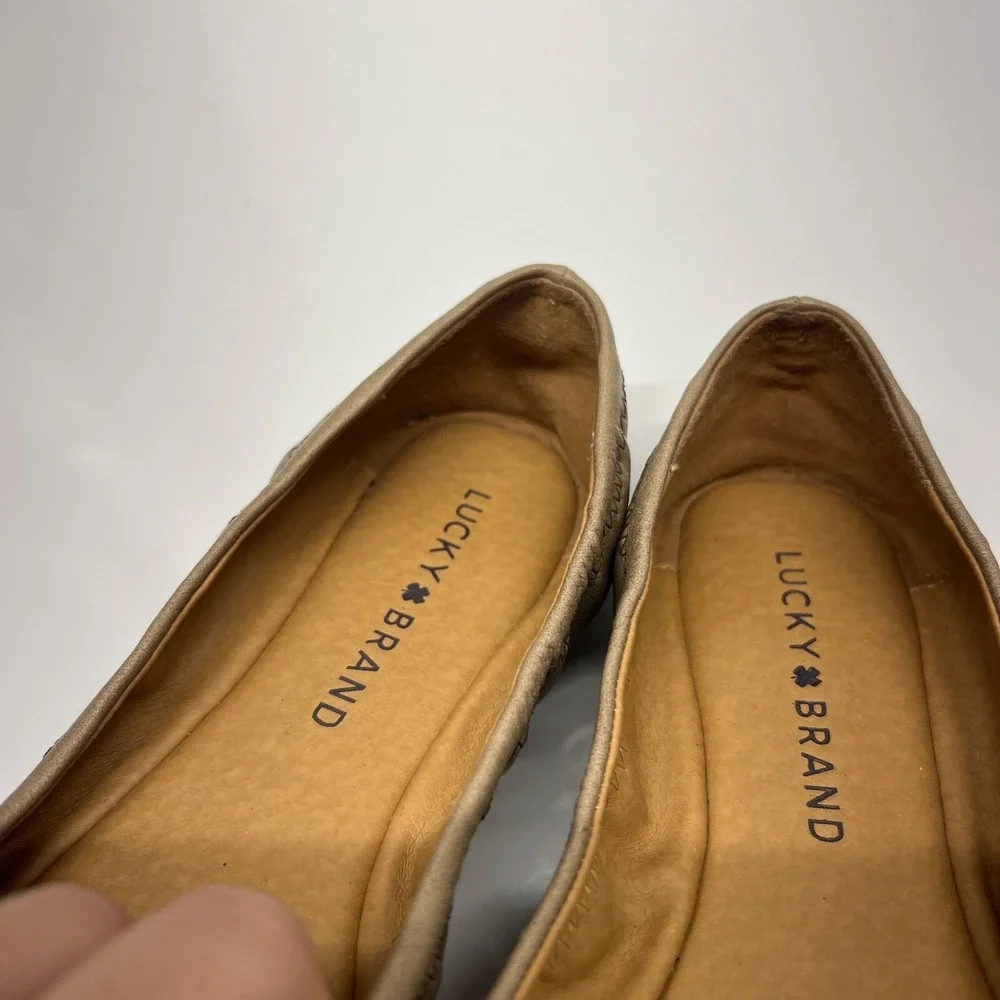 Lucky Brand Erin Women's Size 6.5 EU 37 Brown Ballet‎ Flats Shoes
